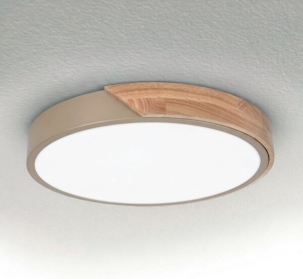 BRILAGI - LED таванно осветително тяло PILANA LED/24W/230V дъб/бежово Ø 30 см