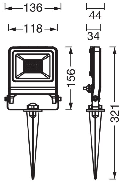 Osram - LED прожектор ENDURA LED/20W/230V IP65
