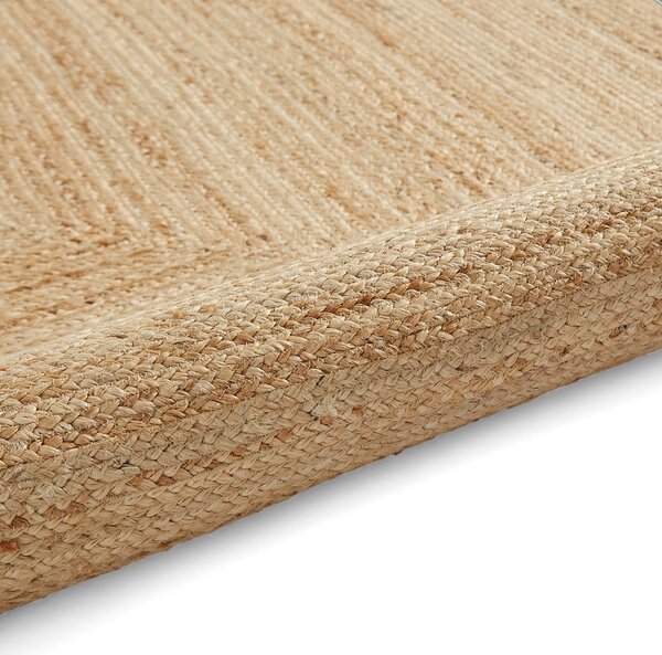 Черен/естествен ютен килим 120x170 cm Savannah Jute – Think Rugs