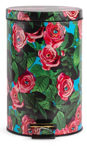 Seletti - Roses Toiletpaper Home Dustbin Ø25xH39,5 Multicolor Seletti