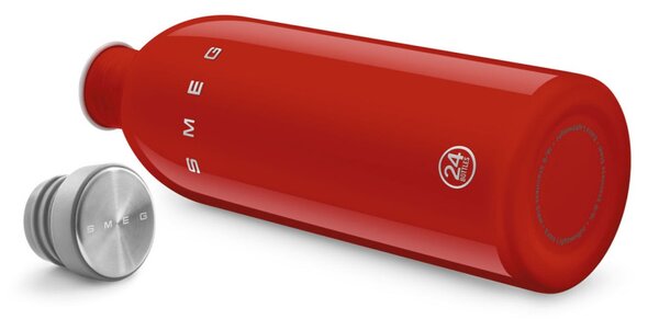 Бутилка Smeg Urban WBF02RD, 1 л, Херметично затваряне, Без ВРА, Неръждаема Стомана, Червена