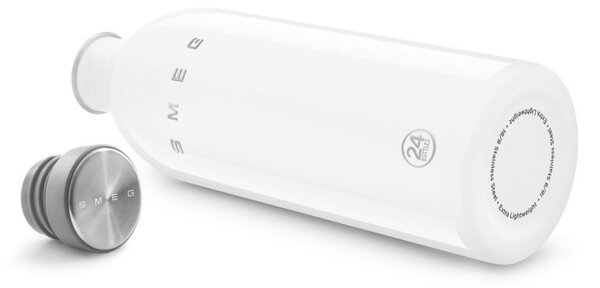 Бутилка Smeg Urban WBF02WH, 1 л, Херметично затваряне, Без ВРА, Неръждаема Стомана, Бял