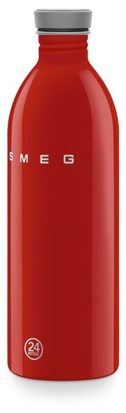Бутилка Smeg Urban WBF02RD, 1 л, Херметично затваряне, Без ВРА, Неръждаема Стомана, Червена