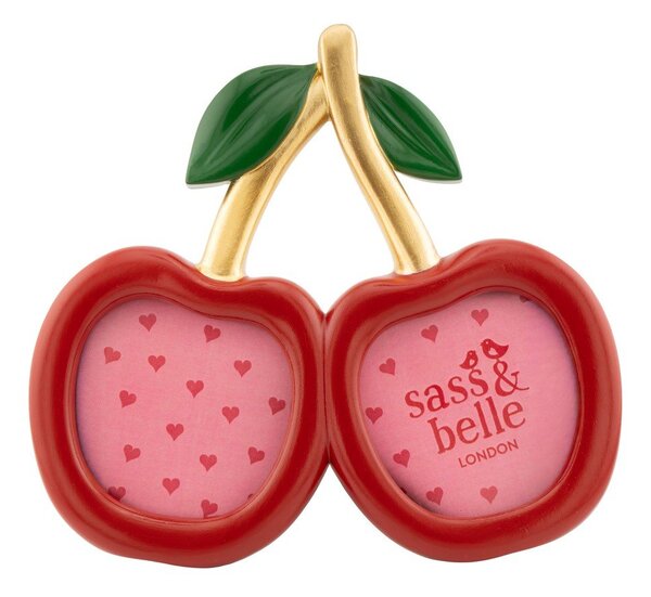 Червена стояща рамка от полирезин 17,5x15,5 cm Cherry – Sass & Belle