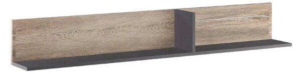 Полица за стена Denver (pewtar halifax oak + anthracite)
