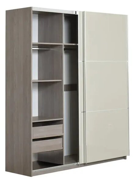 Гардероб Elegance Line 180 (нордик + пясъчен гланц)