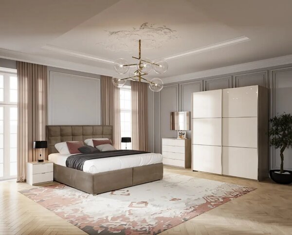 Гардероб Elegance Line 180 (нордик + пясъчен гланц)