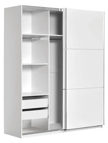 Гардероб Elegance Line 180 (бял гланц)
