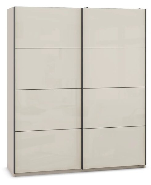 Гардероб SLine 01 (кашмир + МДФ сиво делукс гланц, 140, V01)