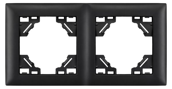 Двойна рамка за контакти OSTE JNH014-2F Black