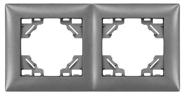 Двойна рамка за контакти OSTE JNH014-2F Grey