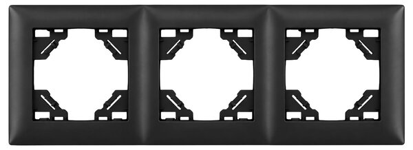 Тройна рамка за контакти OSTE JNH015-3F Black