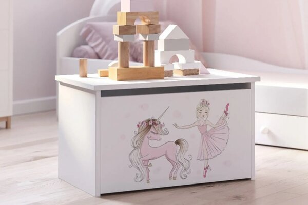 Детски шкаф Daria с принт (unicorn and girl)