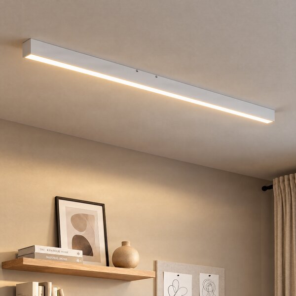 Таванна лампа бяла с LED 3-степенно димируема 2700-4000K с дип превключвател - Keane
