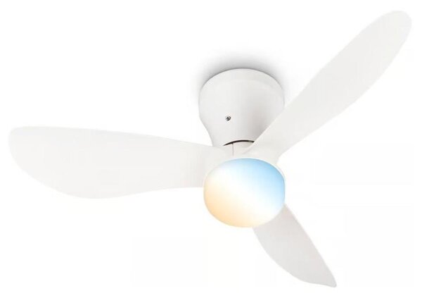 Brilo - LED димируем таванен вентилатор LUFITO LED/15W/230V 3000/4000/6000K бял + дистанционно управление