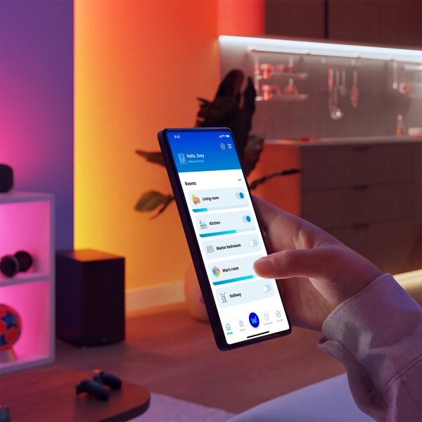 Philips - LED RGBIC димируема лента SMART STRIP 3 m LED/13W/230V 2700/6500K Wi-Fi
