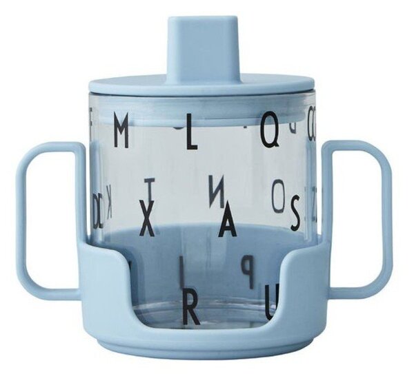 Светлосиня бебешка чаша Grow With Your Cup Grow with Your Cup - Design Letters