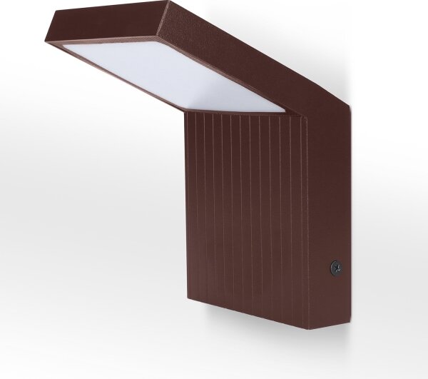 Brilagi - LED външно стенно осветително тяло RIANO LED/8W/230V кафяво IP65