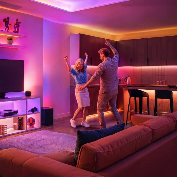 Philips - LED RGBIC димируема лента SMART STRIP 10m LED/43W/230V 2700/6500K Wi-Fi