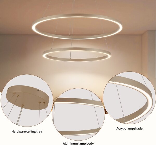 Brilagi - LED димируем полилей на кабел PORTOFINO LED/98W/230V pr. 80 cm бежов + дистанционно управление