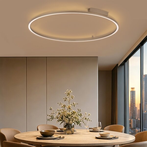 Brilagi - Димируемо LED осветително тяло PORTOFINO LED/85W/230V Ø 120 см бежово + ДУ