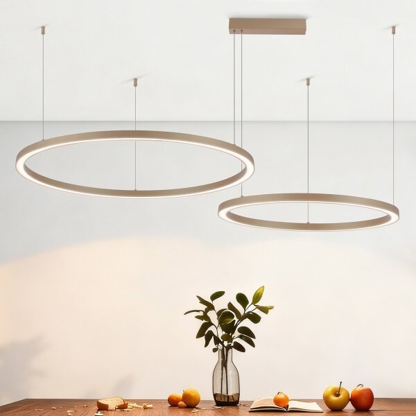 Brilagi - LED димируем полилей на кабел PORTOFINO LED/98W/230V бежов + дистанционно управление