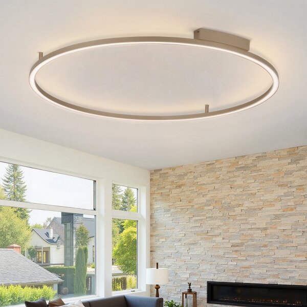 Brilagi - Димируемо LED осветително тяло PORTOFINO LED/85W/230V Ø 120 см бежово + ДУ