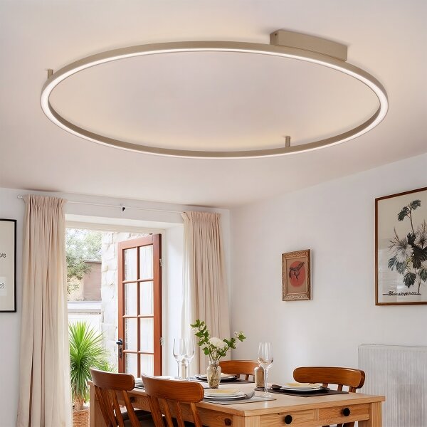 Brilagi - Димируемо LED осветително тяло PORTOFINO LED/85W/230V Ø 120 см бежово + ДУ