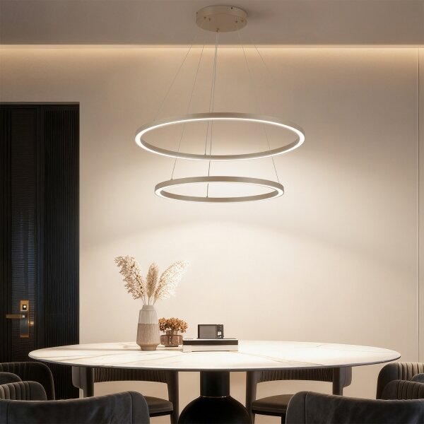 Brilagi - LED димируем полилей на кабел PORTOFINO LED/98W/230V pr. 80 cm бежов + дистанционно управление