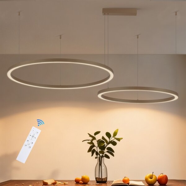 Brilagi - LED димируем полилей на кабел PORTOFINO LED/98W/230V бежов + дистанционно управление