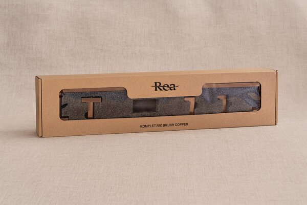 Комплект аксесоари за баня Rio Brush Copper 4 части