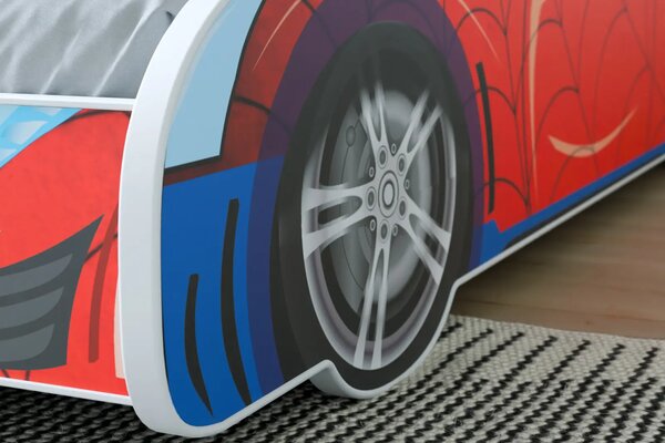 Детско легло AUTO 4х4 с матрак (spider, 140 х 70 см)