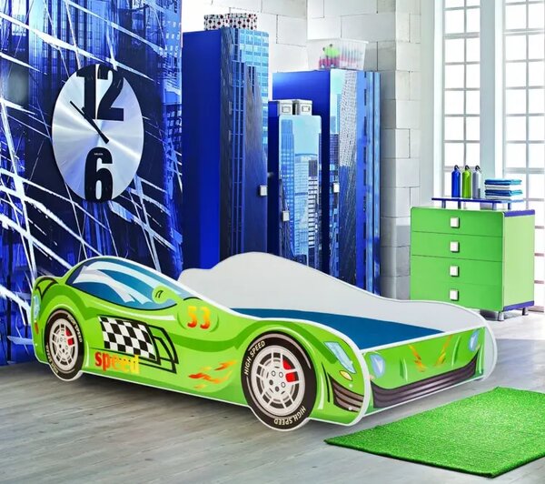 Детско легло AUTO 4х4 с матрак (speed, 140 х 70 см)