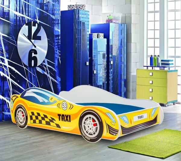 Детско легло AUTO 4х4 с матрак (taxi, 140 х 70 см)