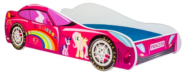 Детско легло AUTO 4х4 с матрак (rainbow, 140 х 70 см)