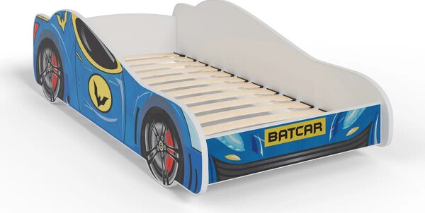 Детско легло AUTO 4х4 с матрак (batman, 140 х 70 см)