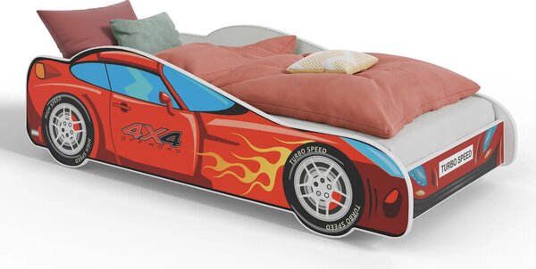 Детско легло AUTO 4х4 с матрак (4x4, 140 х 70 см)