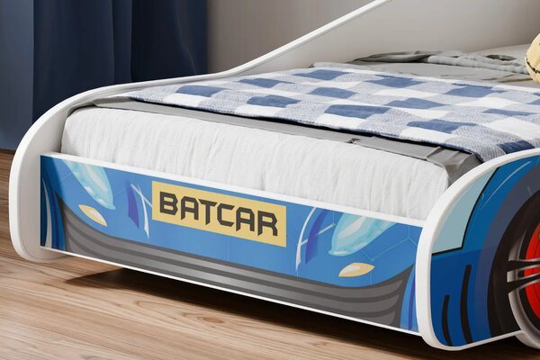 Детско легло AUTO 4х4 с матрак (batman, 140 х 70 см)