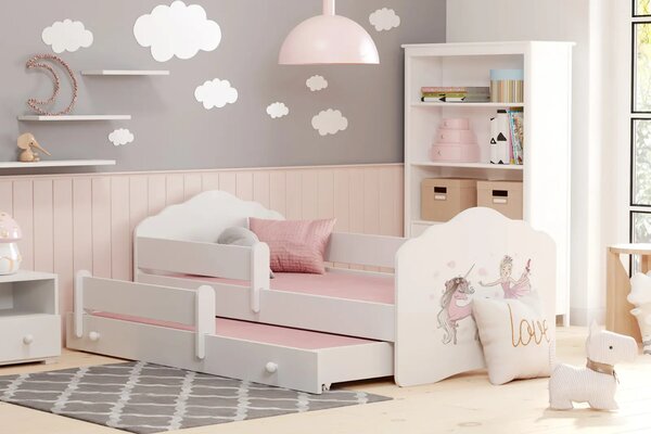 Двойно легло FALA II 160x80 с различни мотиви (unicorn and girl)
