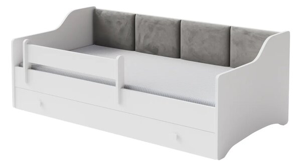 Детско легло Eryk 160 x 80 с чекмедже и цветни панели (бежов)