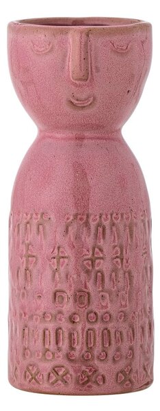 Розова ръчно изработена глинена ваза (височина 14,5 cm) Embla – Bloomingville