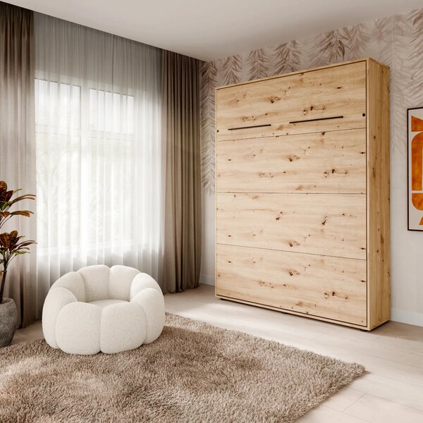 Вертикално сгъваемо стенно легло VERTO 160x200 (дъб артисан)