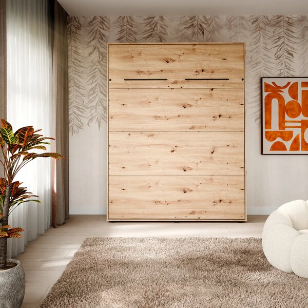 Вертикално сгъваемо стенно легло VERTO 160x200 (дъб артисан)
