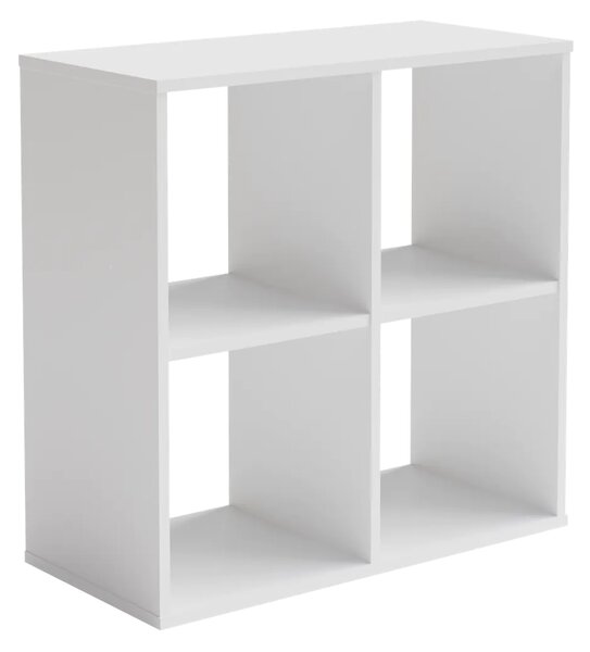 Етажерка Loni 2x2 (80, бяло)