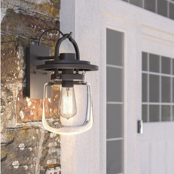 Quintiesse QN-LASALLE-S-WT-Ven. външна стенна лампа LASALLE S 1xE27/60W/230V IP44 бронзова