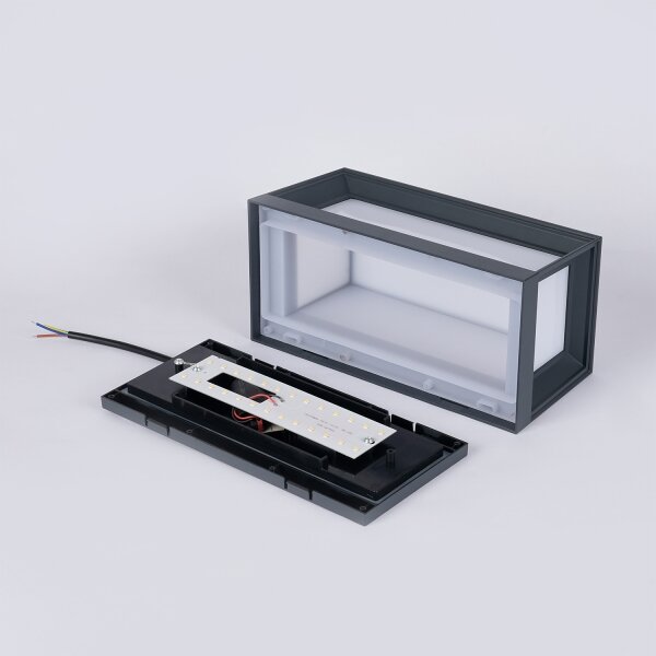 BRILAGI - LED външен стенен аплик PARKER LED/12W/230V 3000/4500/6000K антрацит IP44