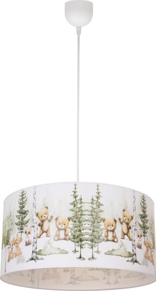 Детски полилей KIDS ROOM 1xE27/60W/230V, Ø 40 см — с животински мотив