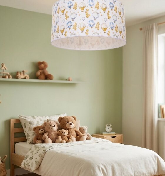 Dетско таванно осветително тяло KIDS ROOM 1xE27/60W/230V, диаметър 40 см, с мотив балони
