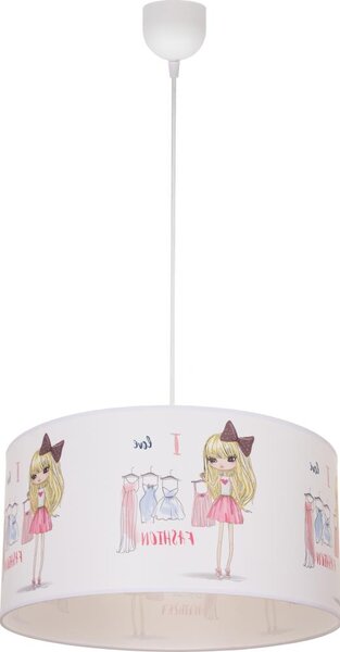 Детски полилей GIRLS VIBES 1xE27/60W/230V Ø 40 см Обичам модата