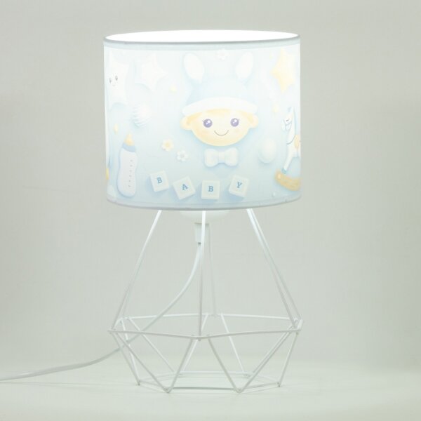 Детска настолна лампа KIDS ROOM 1xE27/60W/230V пр. 18 см космонавт
